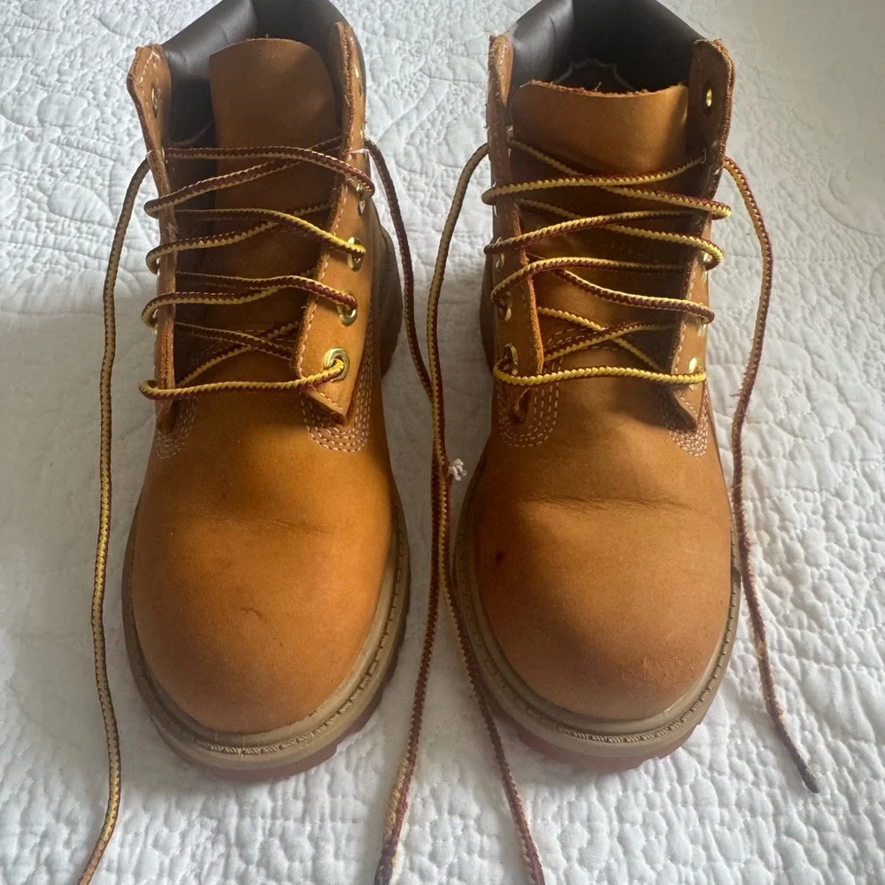Timberland Kids Tan Boots - Picture 1 of 10